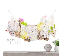 xowwyue Toy Net Hammock for Stuffed Animals,Boho Organizer Room Decor | Cute Plush Storage Net Toy Organizer | for Bedroom Nursery Playroom Bedside Window Daycare Home Kindergarten