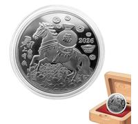 xowwyue Vintage Coin,Lucky Horse Coin | 2026 Year of the Horse Collection Display for Women Kids Home Decor Collector