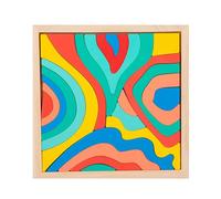 xowwyue Wooden Rainbow Stacking Toy,Fine Motor Toy Wood,Eudcational Building Blocks | for Preschool Kindergarten Classroom School Homeschooling Educators Family Nights Group Activity Birthday Holiday