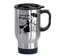 XOX-T Mary Poppins Practically Perfect in Every Way- Funny Travel Mug 14oz Coffee Mugs or Tea Cup Cool Birthday/christmas Gifts for Men,women,him,boys and Girls