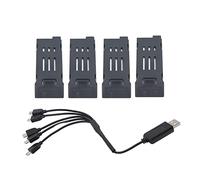 XOYIXOYI Drone Battery 1200mAh 3.7V for E58 L800 JY019 S168 Drones, High Capacity Rechargeable Lithium Battery with Overcharge Short Circuit Protection, Long Lasting Flight Time (Four Batteries)