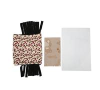 XOYIXOYI Hamster Tunnel, For Small Animal Hideout, Flannel Leopard Print, Pet Play Tube, Fringed Curtain, Guinea Pig Nest, Chew Resistant, Cozy Retreat, Hide And Seek, Interactive (Pink)