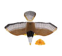 XoYixoYi Interactive Cat Toy Lifelike Eagle Shape Sound Light Automatic Bird Kitten Toy for Door Wall Ceiling
