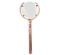 XoYixoYi Jewelry Loupe, 30X Magnification, LED Light, Compact Folding Design, for Coins Stamps Antiques Evaluation, Black (Bronze)