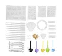 XOYIXOYI Silicone Mold Kit for DIY Crafts, Reusable, Easy Clean, Complete Tools for Handmade Jewelry, Keychains, Decorations