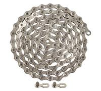 XOYIXOYI Sports Chain, for Most Road Mountain Folding Bikes, Reinforced Embedded, Agile Speed Change, Cuttable 116 Links, Silver Plated Rustproof