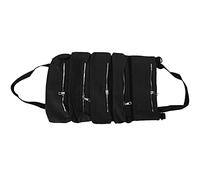 XoYixoYi Tool Storage Bag Canvas Foldable Zipper Design Lightweight and Durable High Capacity Tool Bag with Straps (Negro)
