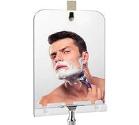 XoYo-Large Fogless Shower Mirror, Includes 1 Hook with integrated razor holder, Anit-Fog Shower Mirror, shower makeup travel shave mirror, Wall Hanging Mirror (Hot bending)