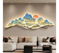 XOYUBIA 3D LED Wall Sculpture Art with Light, Creative Landscape Design for Home, Living Room, Bedroom, and Office Entrance Decor
