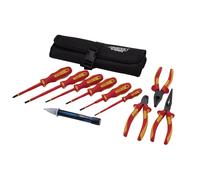 XP1000 VDE Electrical Tool Kit Screwdrivers Pliers Voltage Tester 10 Piece 94852