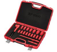 Draper Socket Set XP1000 - VDE Insulated 1/2" Drive Metric - 19 Piece