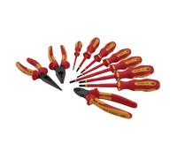 Draper XP1000 10PC Screwdriver and Plier Set - Red/Yellow