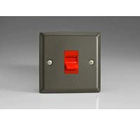 XP45S - 45 Amp Cooker Switch (Single Plate) Graphite 21 Finihsed Plate
