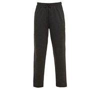 xpaccessories Mens Plain Joggers Fleece Bottom Opem Hem Casual Trouser Zip Pockets Gym Sports Yoga Pants Charcoal 4XL