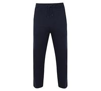 xpaccessories Mens Plain Joggers Fleece Bottom Opem Hem Casual Trouser Zip Pockets Gym Sports Yoga Pants Navy XL