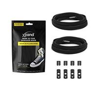 Xpand® No Tie Shoelaces - Flat Elastic Laces with Adjustable Tension - Slip-on Any Shoes (Black)