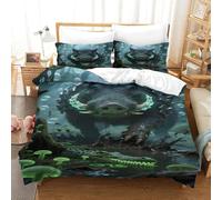 XPASHIQWC 3D Print Wild Boar Bedding Set Swamp Forest with Hidden Zipper Microfiber for Kid Teens Boys And Girls Bedroom Dorm Decor Double（200x200cm）