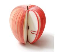 XPAU 3D Fruit Sticky Notes - Styles Cute Repositionable Memo Pads with Paper Clip for Journaling, Office & Study, Gift for Students & Teachers (9.2x4.5cm) (Fruits)