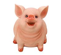 XPAU Breakable Money Jar for Kids - Pig Design Resin Coin Bank - Traditional Break-to-Open Savings Pot - Finance Learning Gift