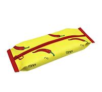XPAU Cute Milk Carton Pencil Case | 6 Fun Theme Designs: Penguin, Fish, Omelette, Chili, Toast & Lotus Root | PU Leather Pen Bag Organiser (Yellow)