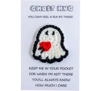 XPAU Halloween Pocket Hug Ghost Gift - Pocket Hug Ghost with Message Card, Cute Anxiety Toy for Women, Men, Teens | Spooky Comfort Gift Idea (Ghost hug)