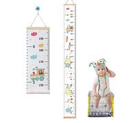 XPAU Kids Growth Chart - Removable Canvas Height Ruler, Baby Milestone for Nursery Decor, Perfect Parent Gift, No More Messy Walls