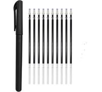 XPAU Magic Pen Disappearing Ink Ballpoint - Vanishes in 3-15 Mins | Reusable Refill System | Security & Prank Gifts | 0.5mm Blue Ink, Black Bod