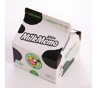 XPAU Milk Carton Memo Notes - 300 Sheets Korean Design Cute Sticky Notes, 5 Styles (White/Strawberry/Banana/Coffee/Green Tea) for Study, Office & Gift (A)