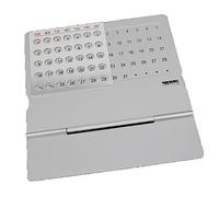 XPAU Perpetual Calender: 100-Year Reusable Desk Calendar for Home/Office - Modern Aluminium & Acrylic Date Display with Sliding Month Panel (8x10.5x3cm) - Sustainable Home Decor Gift