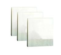 XPAU Transparent Sticky Notes Set|True Clear Editing Tool for Lyrics & Study Notes|3-Size Waterproof Pads (150 Sheets)|No Smudge Design (Medium(76mm x 76mm))