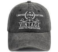 Xpayzere Limited Edition 1960 1961 1962 1963 1964 1965 1966 1967 1968 1969 Hat for Men Women, Funny Birthday Baseball Cap, Limited Edition 1966 Embroidered Black, One size