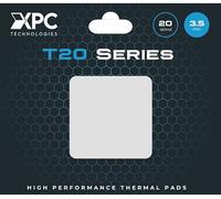 XPC High Performance 20W/mK Thermal Pad T20 Series, 100 x 100mm, White, 0.5mm to 3.5mm Thickness, Non-Conductive for GPU, Electronics, Computer Parts (3.50mm)