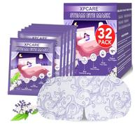 XPCARE 32 Pack Steam Eye Masks for Dry Eyes, SPA Warm Sleep Eye Mask, Lavender Disposable Heated Eye Mask for Dark Circles, Puffy Eyes, Relief Stress Eye Fatigue