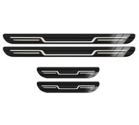 Xpccbhd 4Pcs Car Door Sill Protector Strips for VW Transporter (T6.1) Kombi 2019-2023, Stainless Steel Car Door Sill Protector Auto Accessories,A
