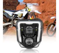 XPCTD Dirt Bike Headlight 3200LM LED Motocross Headlight with DRL Fit For Husqvarna 2017-2023 FE250 FE350 FE450 FE501 FE501S FE701SM TE150 TE250i TE300i TX125 FC250 Pit Bike Enduro Motorcycle Black