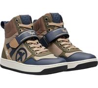 XPD Moto Pro Motorcycle Shoes, green-blue-beige, size 38 for Men