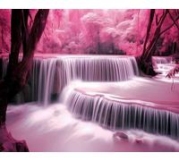 Xpdnmilq 5D Diamond Painting Kit DIY Children Adult Creative Leisure Painting Crafts Kit Home Wall Decoration - Beautiful Waterfall - 40x50cm