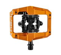Xpedo GFX Clipless Platform Bicycling Pedals | Dual-Sided Engagement, 6061 CNC Aluminum Body, Cromoly Spindle, Latitude Entry System | Orange