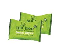 Xpel 40160 Tea Tree Daily Use Cleansing Facial Face Make Up Wipes, Pack of 50