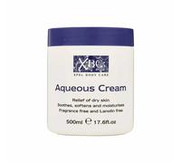 XBC, Xpel Aqueous Body Cream Jar, fragrance free, 500 ml