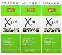 Xpel Medicated Shampoo Treatment for Dandruff Psoriasis Dry Itchy Scalp (3 x 300 millilitres)