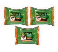 Xpel Mosquito and Insect Repellent Wipes Pack of 3 (75 Wipes) Tropical Formula Long Lasting Use for Travel Camping Holiday Garden Family Activities Skin Friendly Suitable for Adults and Children