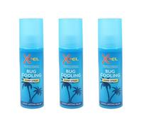Xpel Tropical Formula Bug Cooling Pump Spray, Long Lasting Relief for Bites and Stings, 120ml, Pack of 3