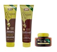 Xpēl XHC - Argan Oil Shampoo & Conditioner & Hair Mask | With Moroccan Argan Oil Extract | Vegan | 300mL+300mL+220mL[SET]