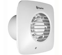 Xpelair 93018AW Silent DX100BTS 4"/100mm Timer Square Intermittent Extractor Fan