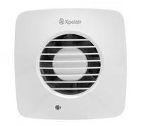 Xpelair 93019AW Simply Silent DX100BHTS Humidistat Square Intermittent Extractor Fan