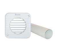 Xpelair 93021AW Simply Silent DX150 White Square Wallkit