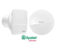 Xpelair Extractor Fan Simply Silent Contour C4TSR - Timer Controlled 100mm - White