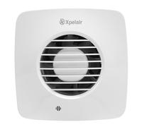 Xpelair 93018AW Simply Silent DX100BTS 4"/100mm Timer Square Intermittent Extractor Fan - 93018AW