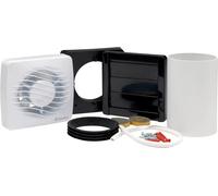 Xpelair Simply Silent Two Speed Axial Extractor Fan 100mm Square Grille-Front With Timer